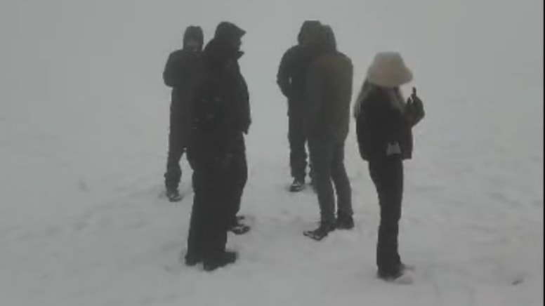 Uludağ'da kar kalınlığı 12 santimetre