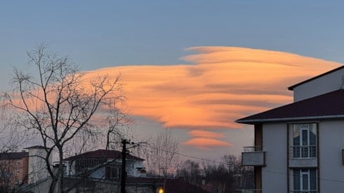 Ardahan semalarında mercek bulutları görüldü