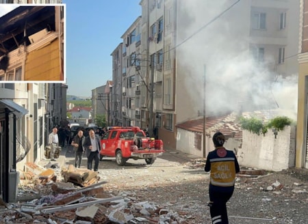 Binada patlama... Deprem gibi sallandı 