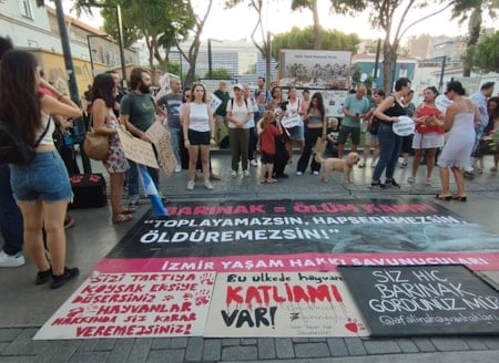 Hayvan hakları savunucularından "ötanazi" protestosu