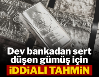 Dev bankadan sert düşen gümüş için iddialı tahmin