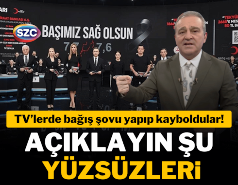 TV'lerde bağış şovu yapıp kayboldular! Açıklayın şu yüzsüzleri